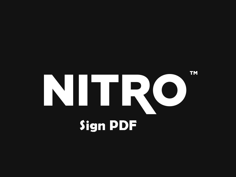 Nitro Sign PDF