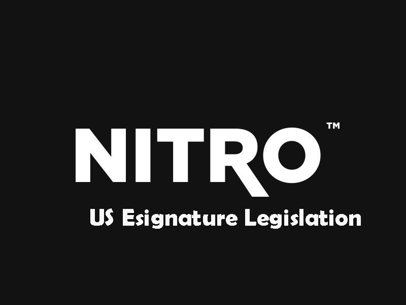 Nitro US Esignature Legislation